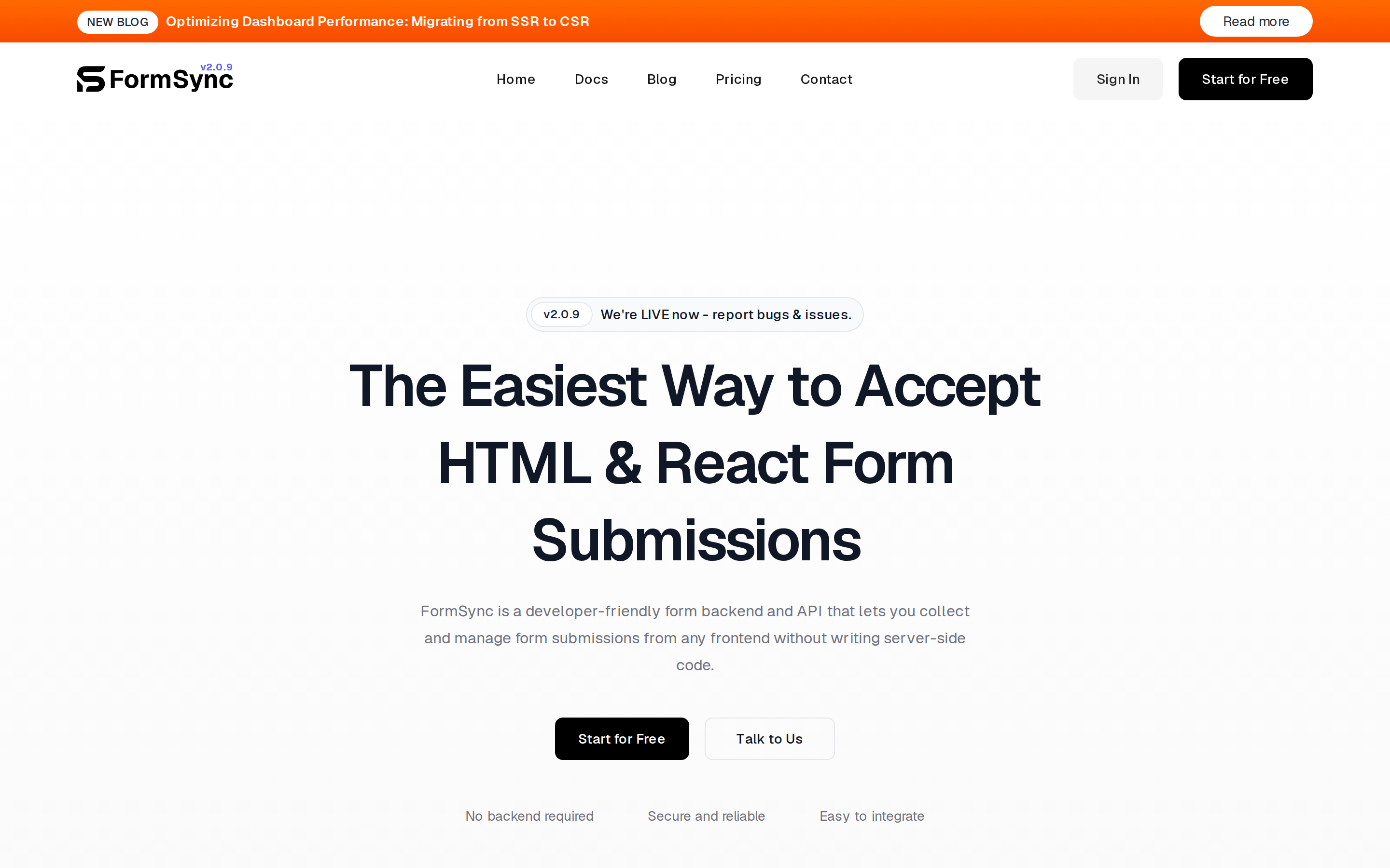 FormSync — hero