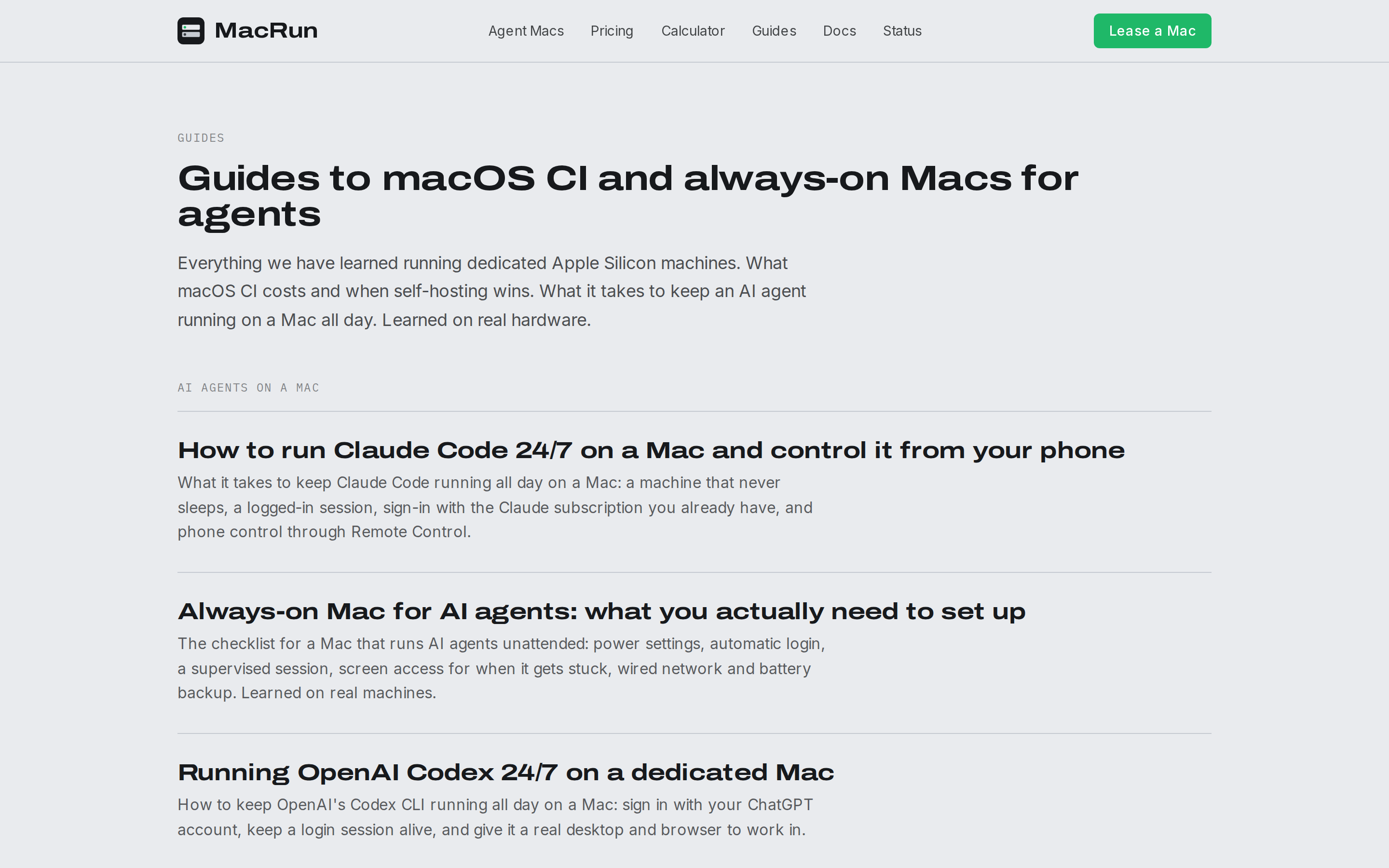 Agent Macs — docs