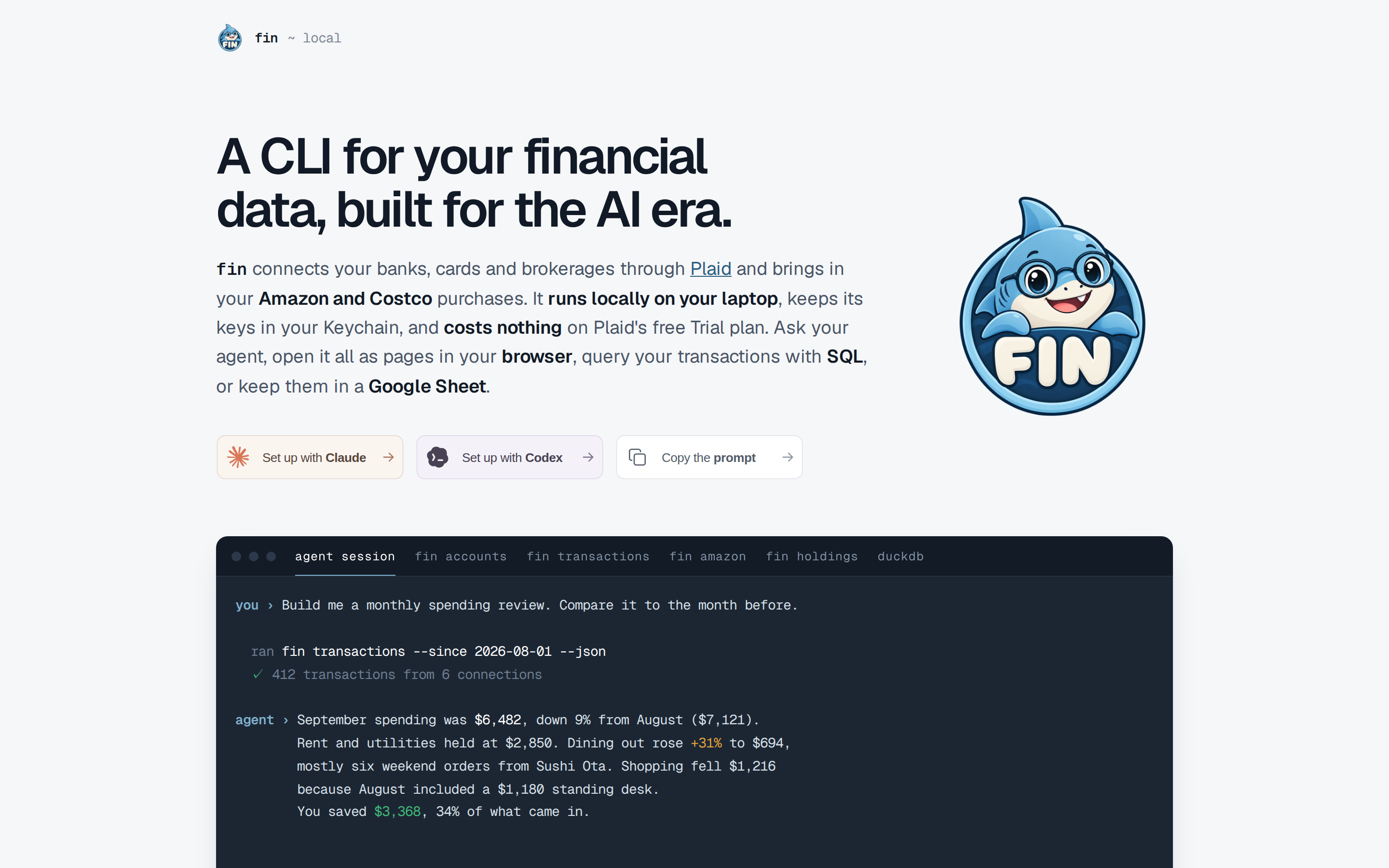 fin — hero