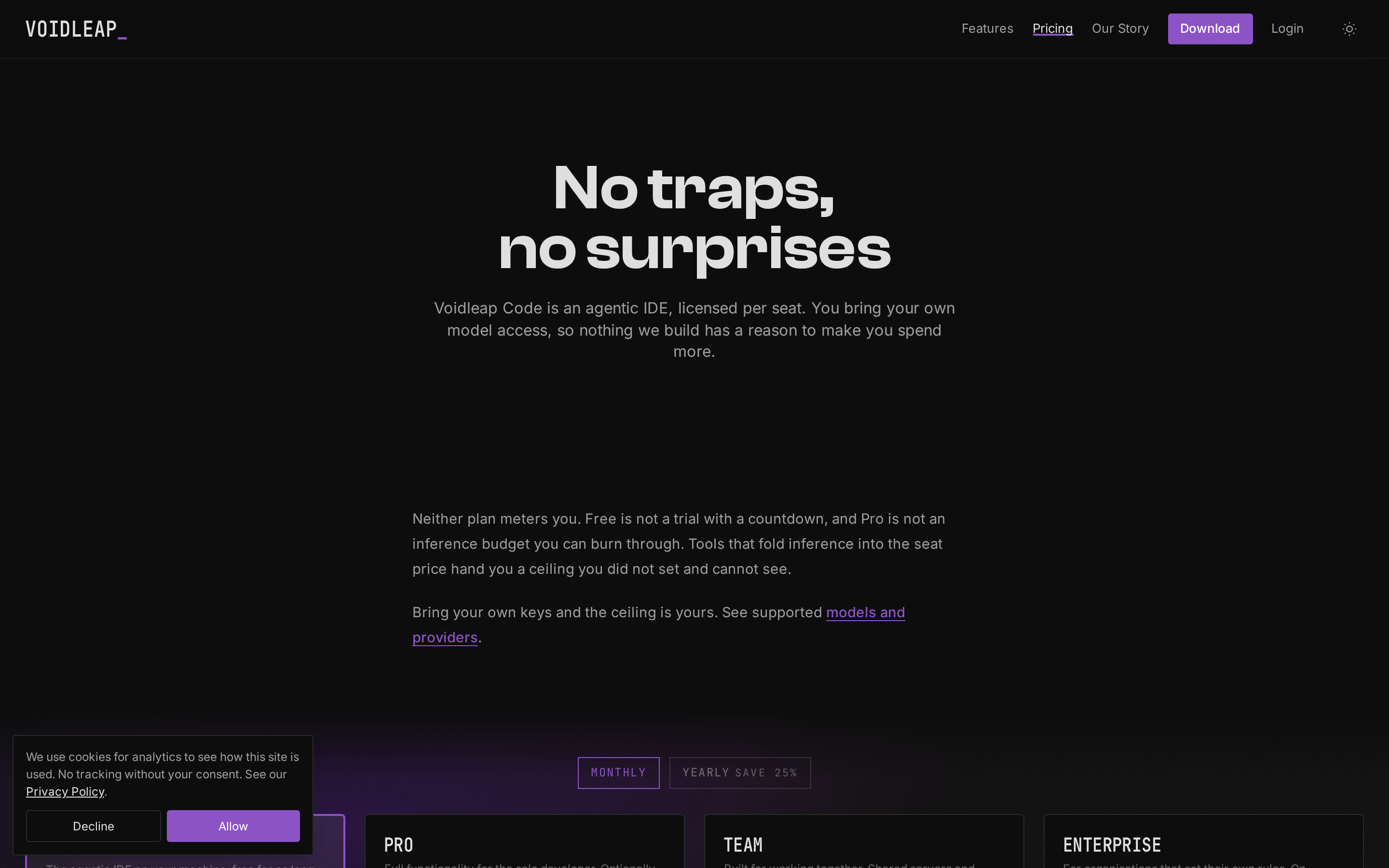 Voidleap Code — pricing