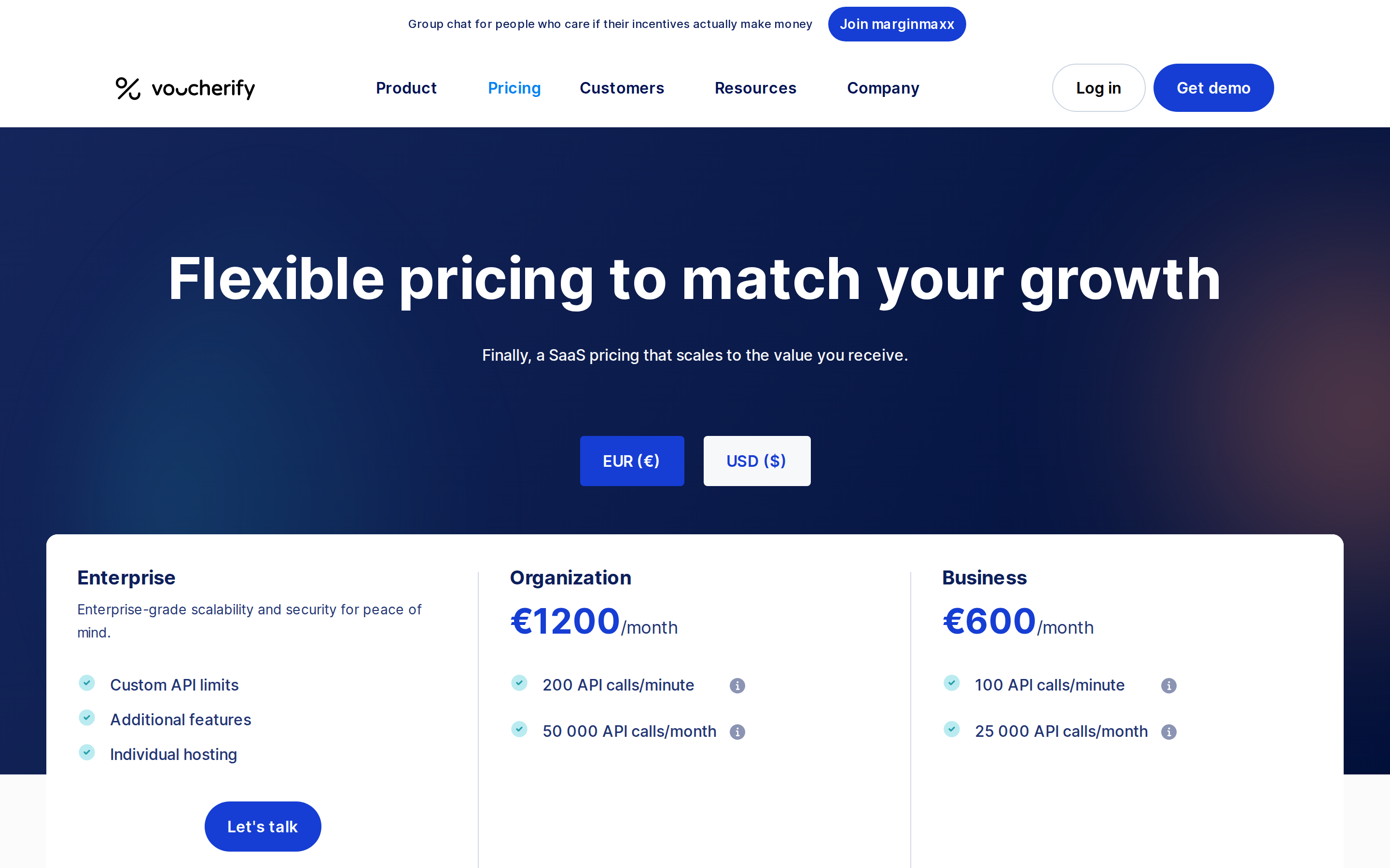 Voucherify — pricing