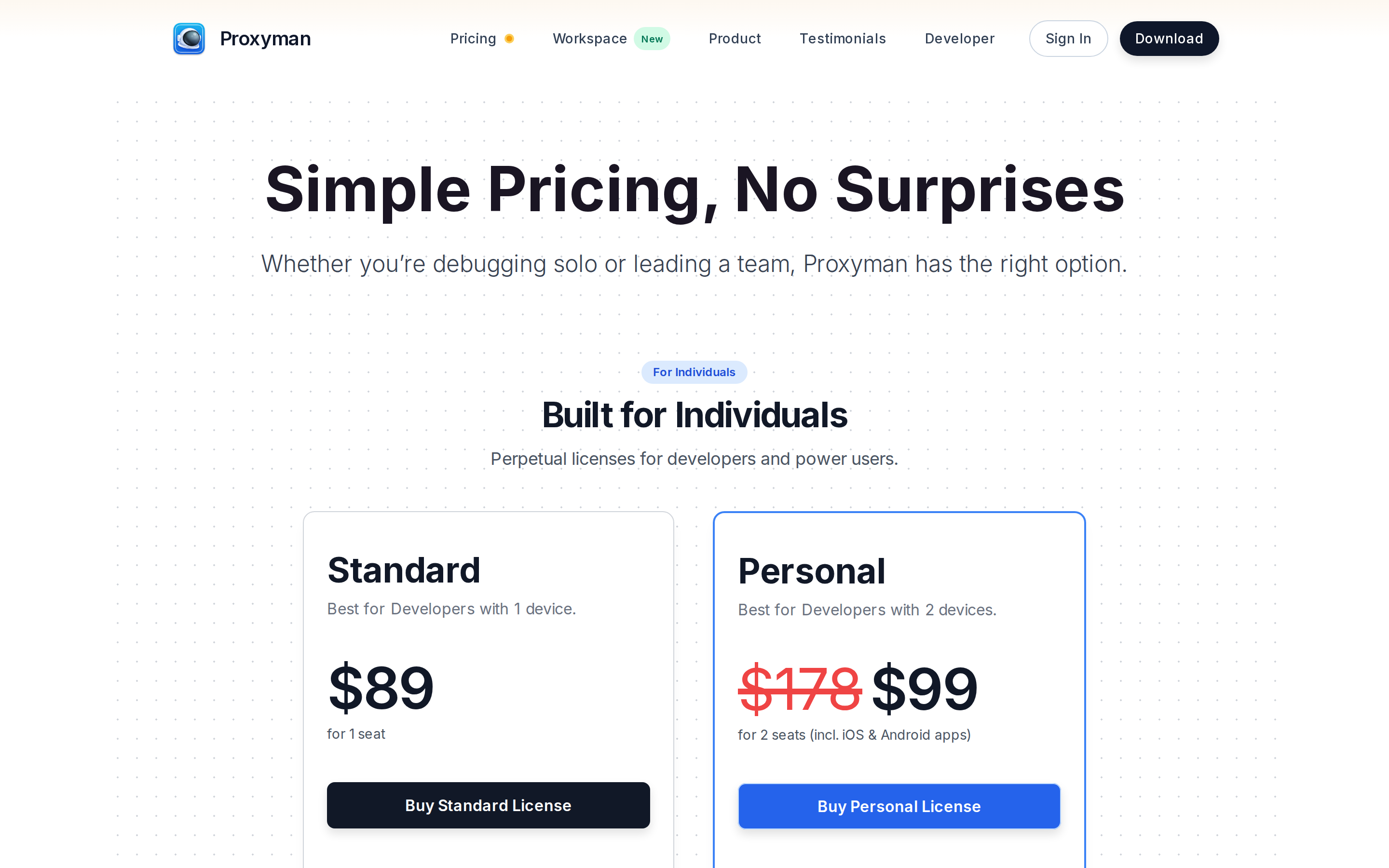 Proxyman — pricing