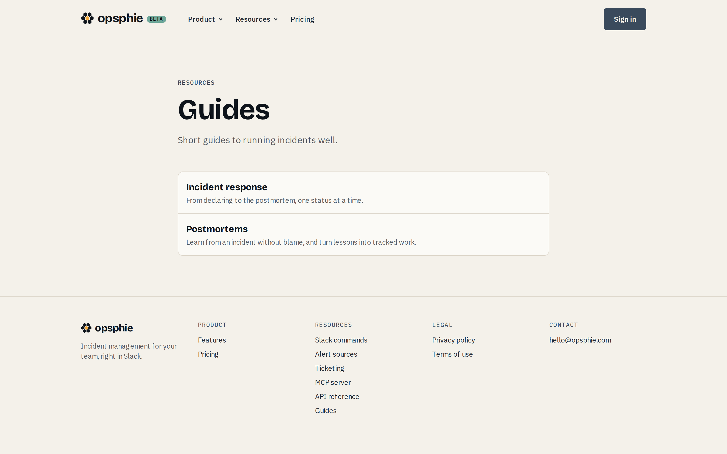Opsphie — docs