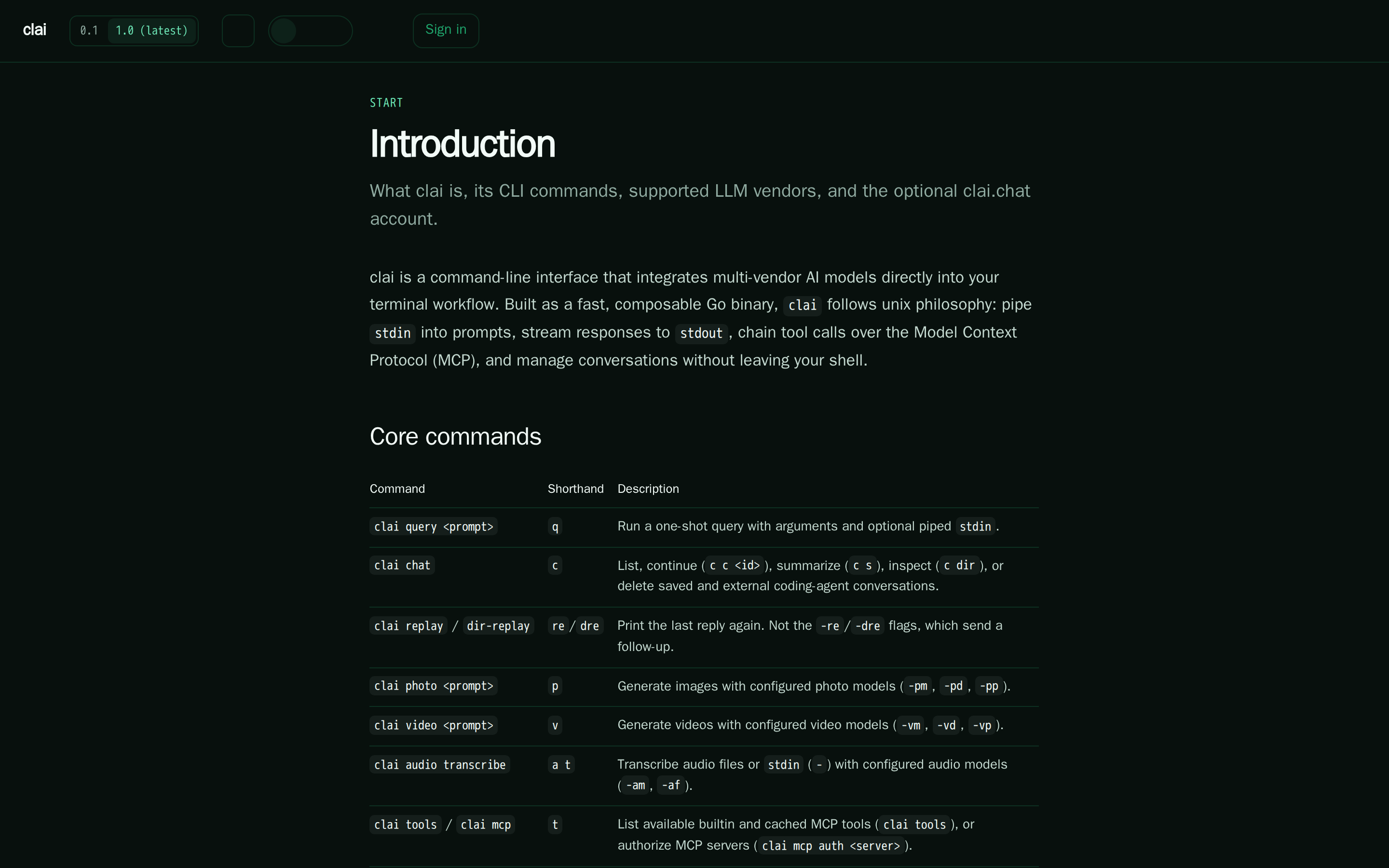 clai — docs