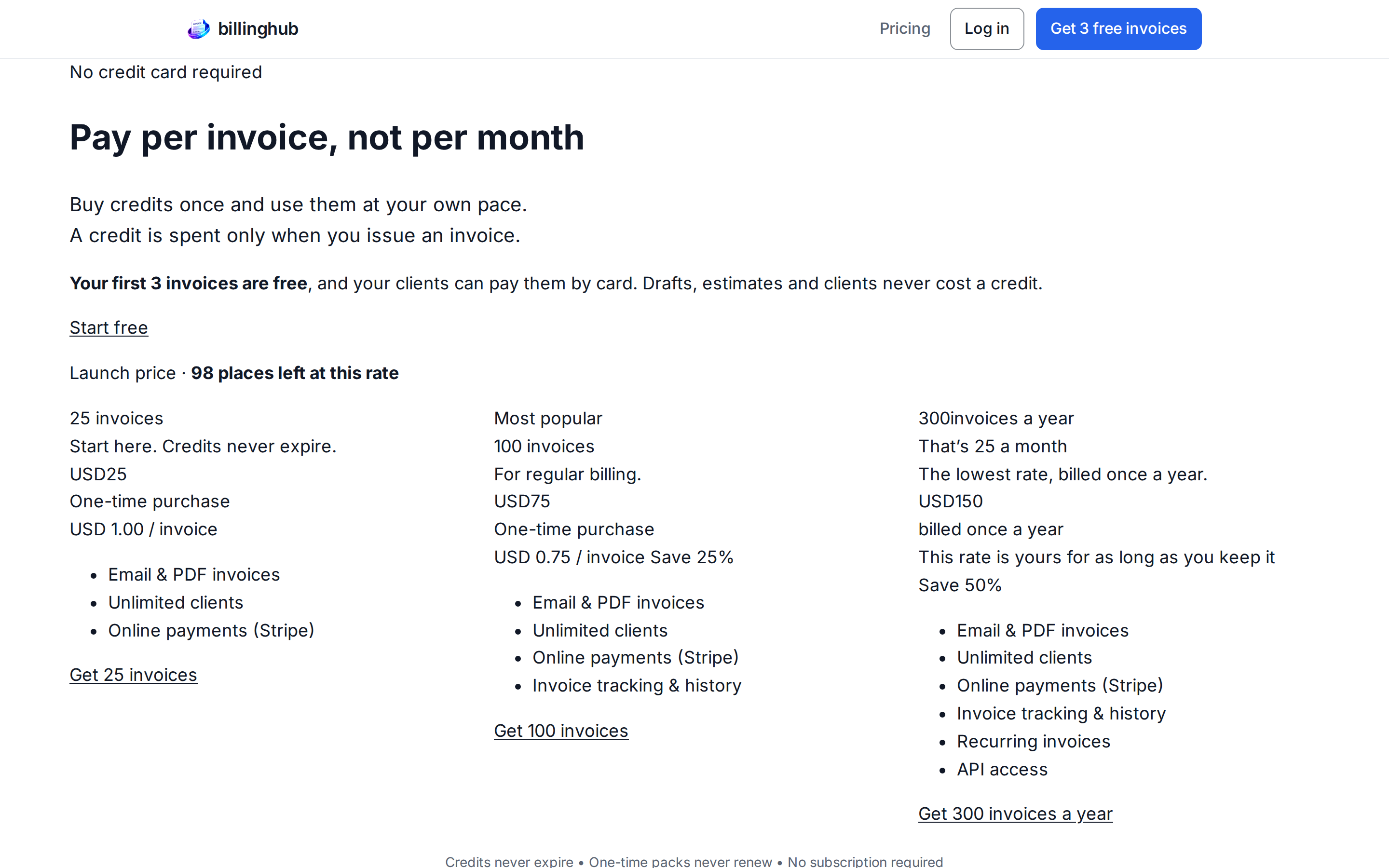 BillingHub — pricing