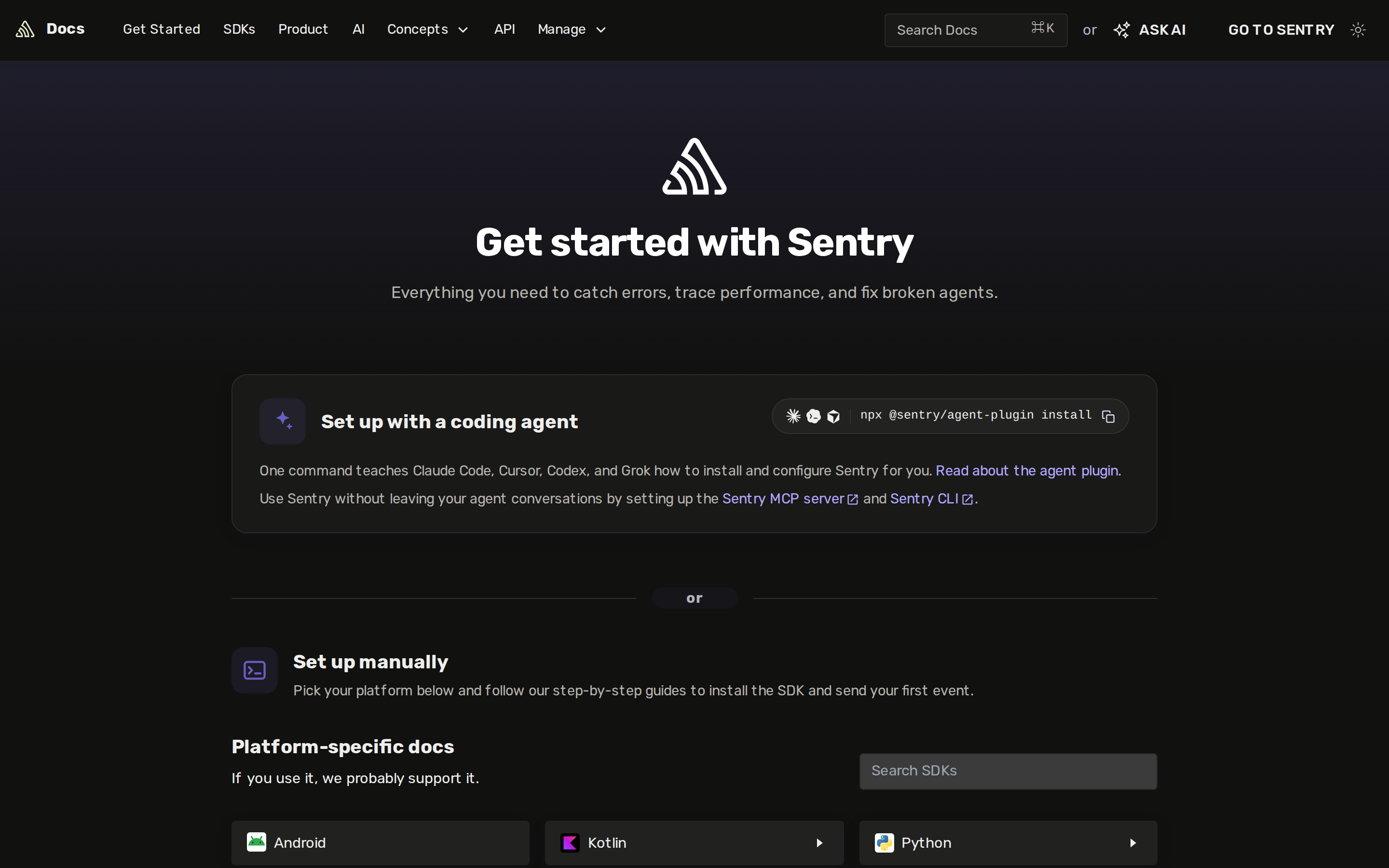 Sentry CLI — docs