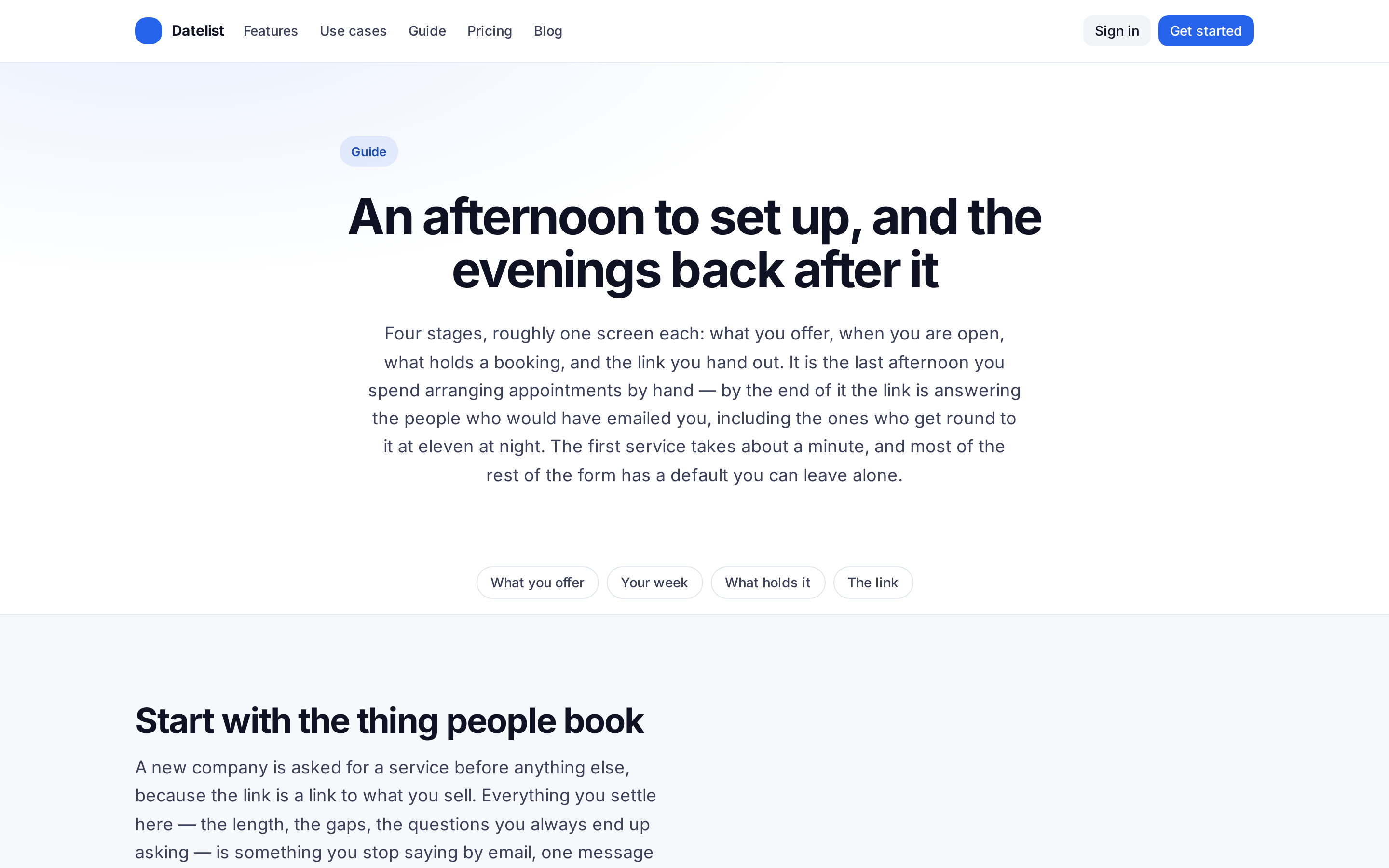 Datelist — docs