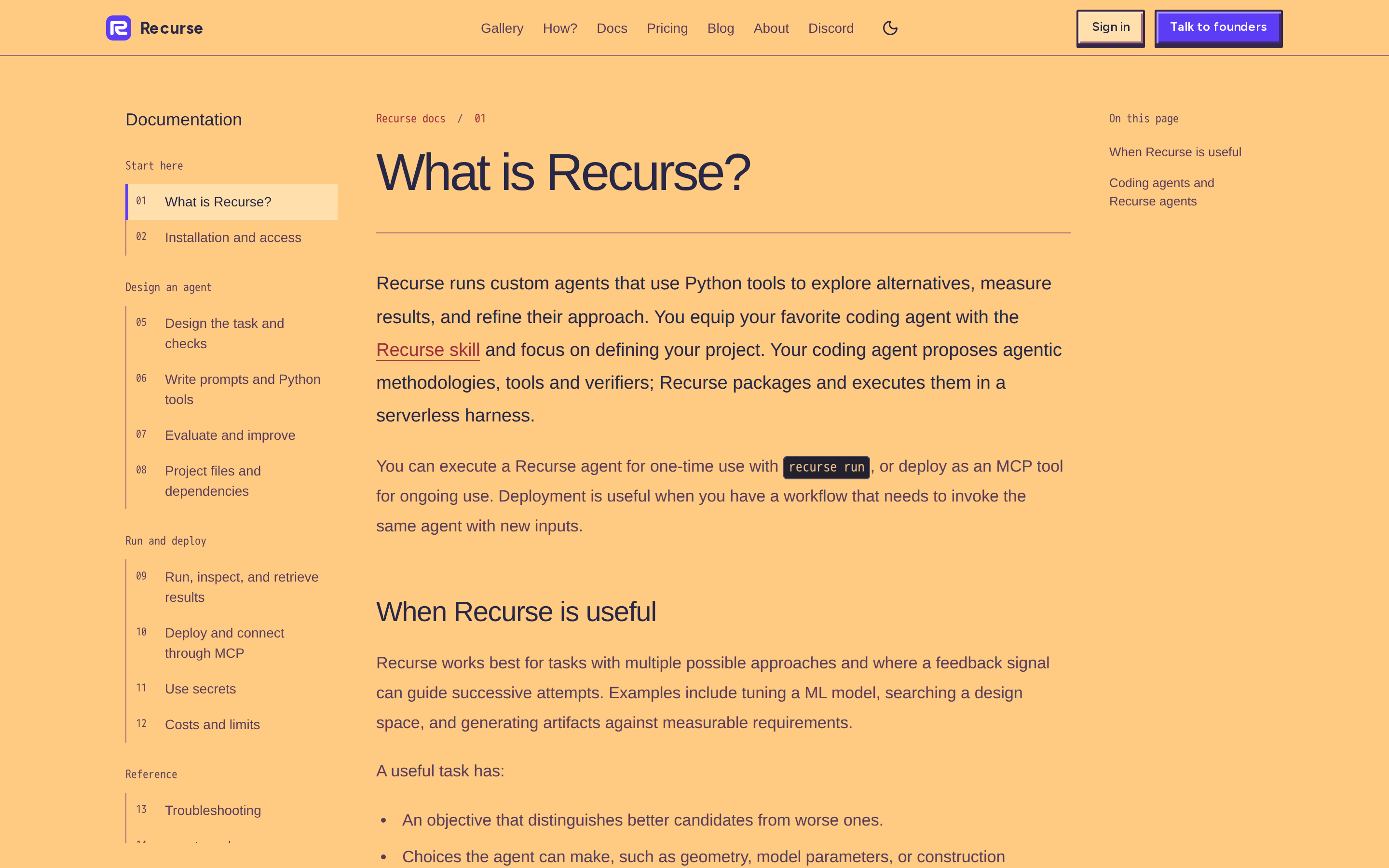 Recurse — docs