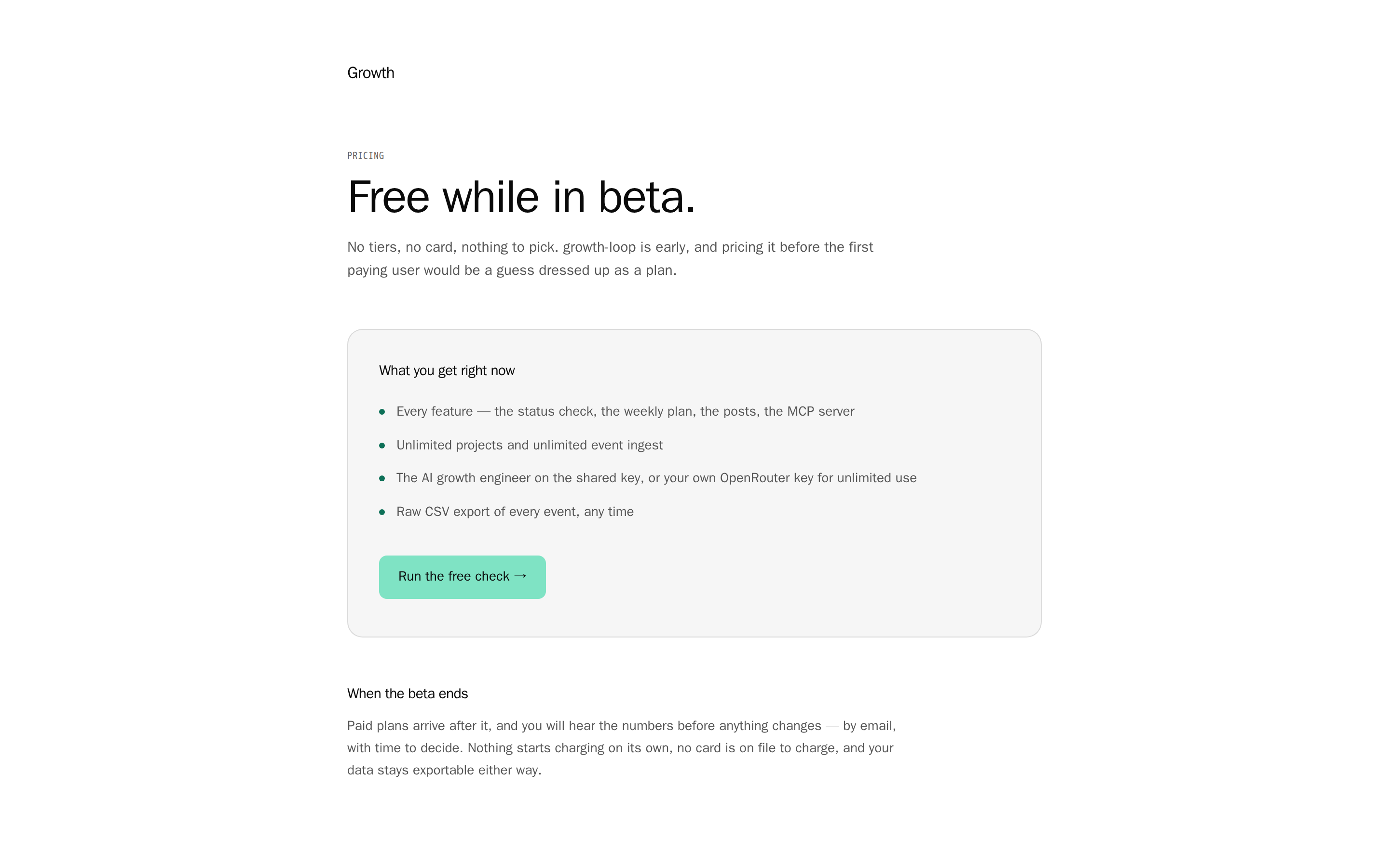growth-loop — pricing