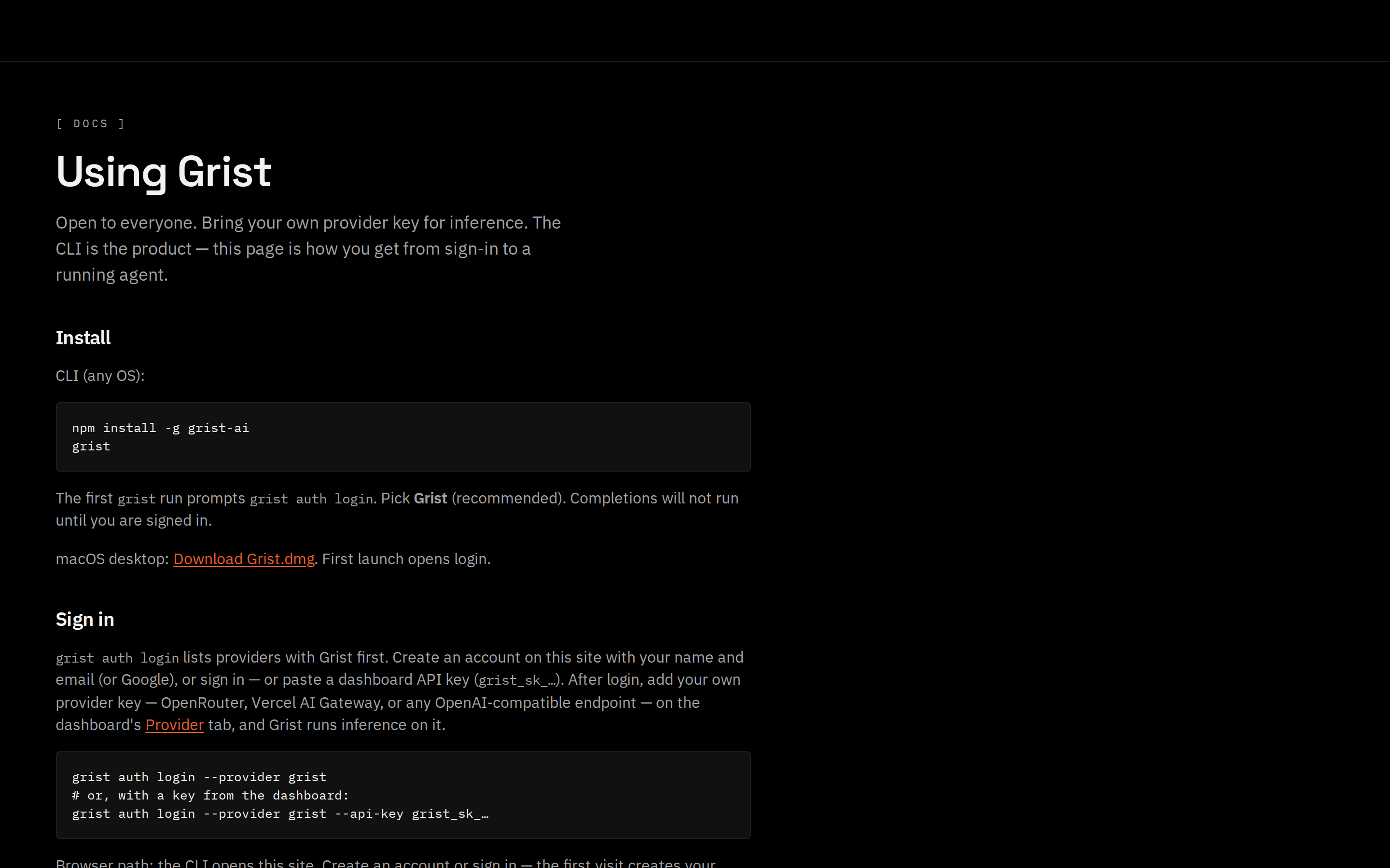 Grist — docs