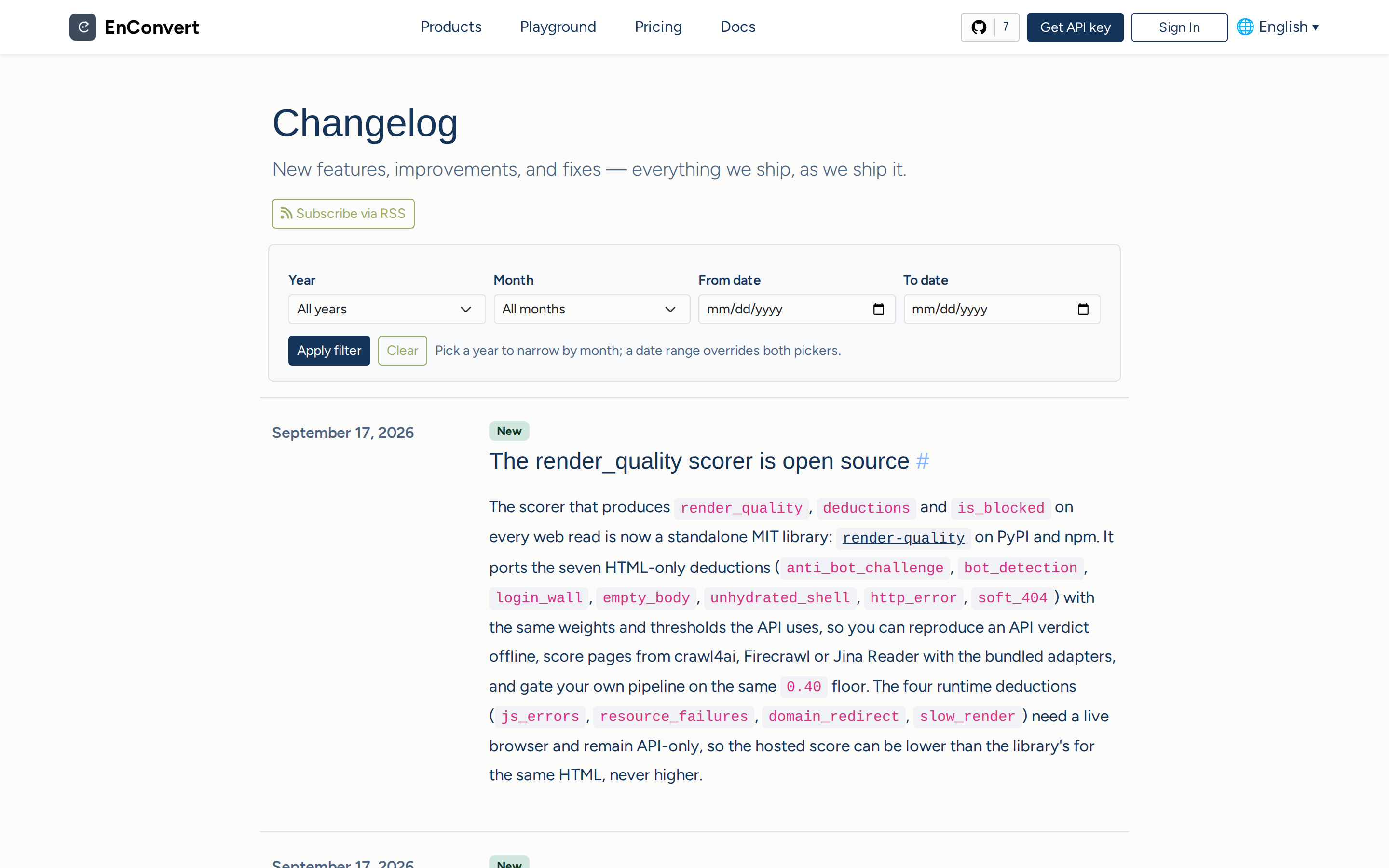 EnConvert — changelog