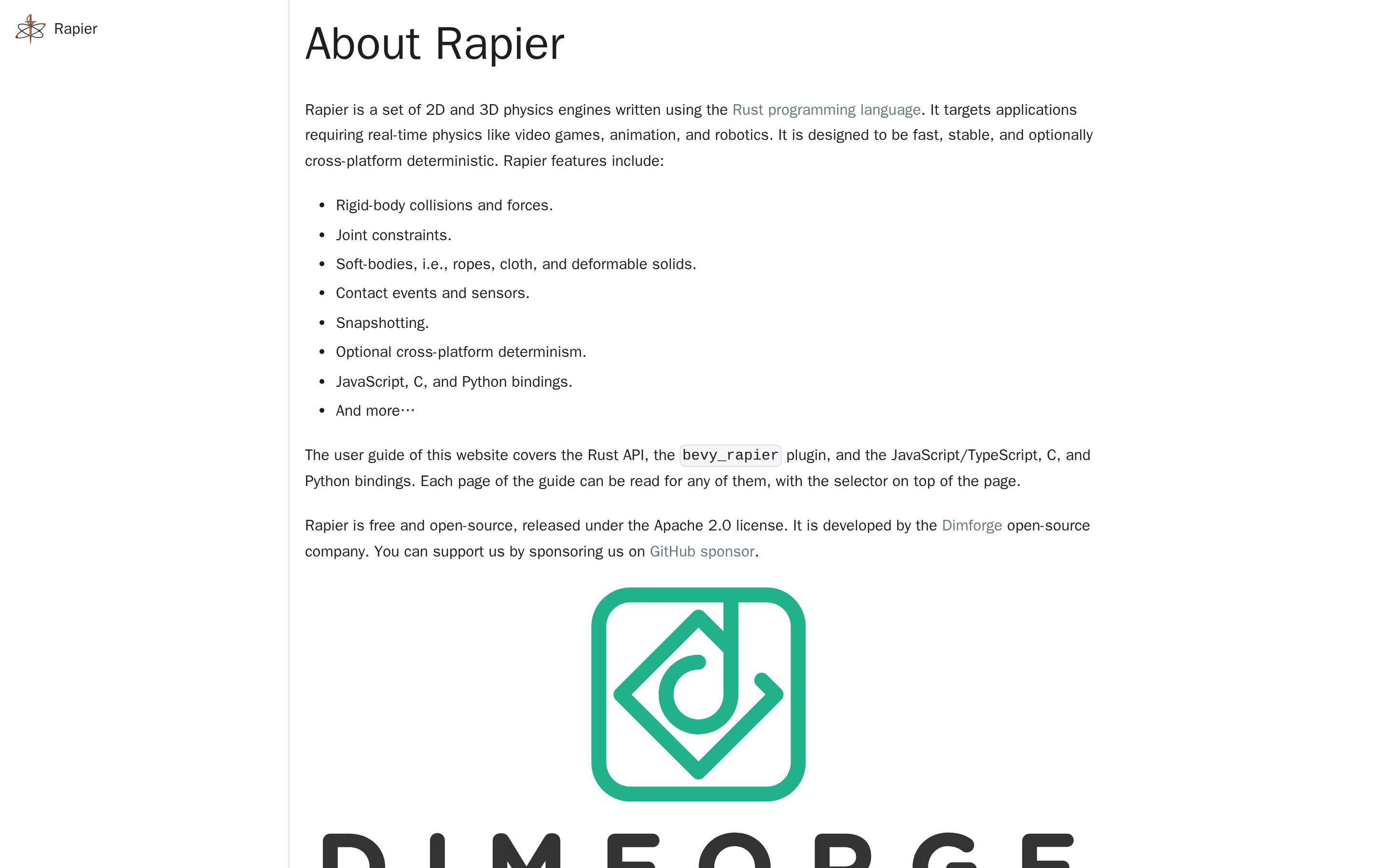 Rapier — docs