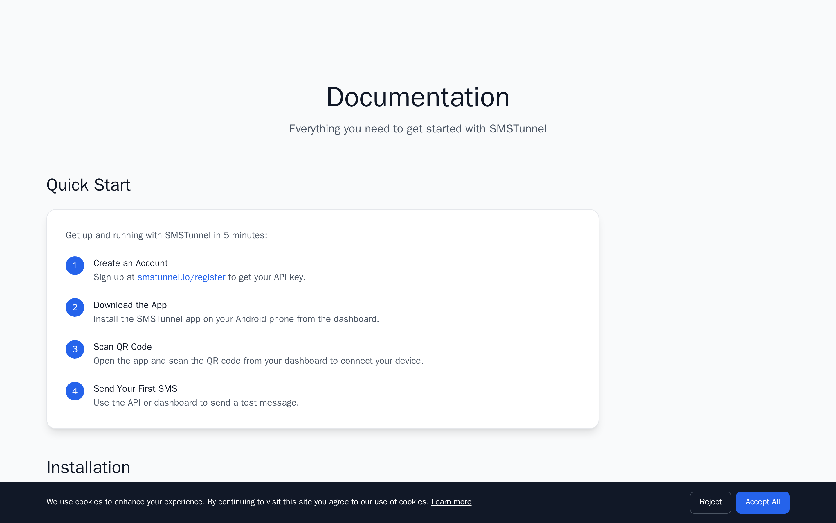 SMSTunnel — docs