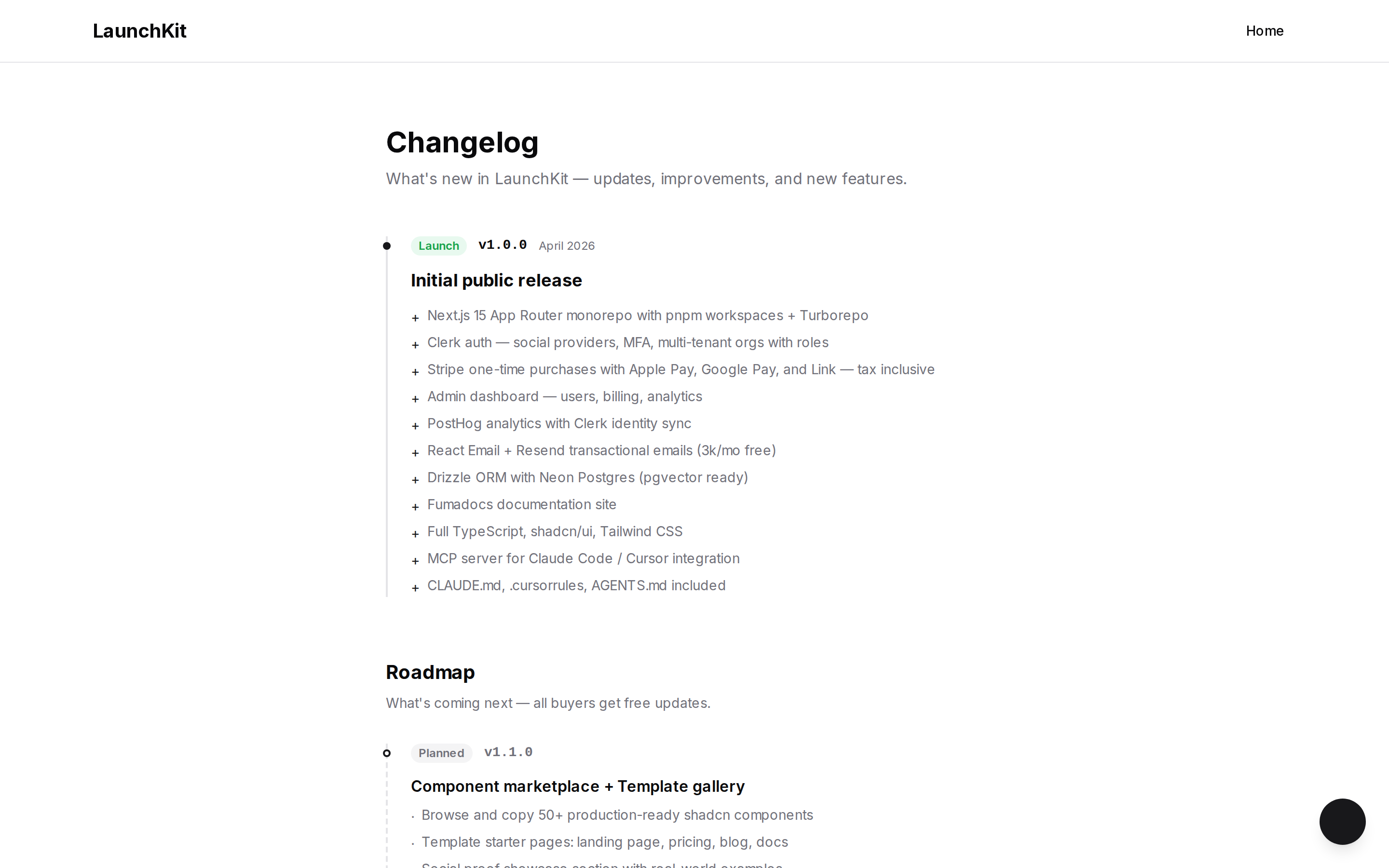 LaunchKit — changelog